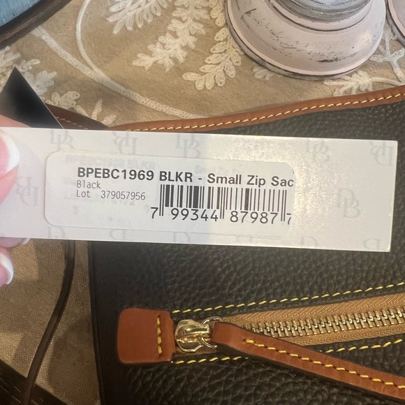 NWT Dooney & Bourke Black and Brown Crossbody Bag - Picture 7 of 11